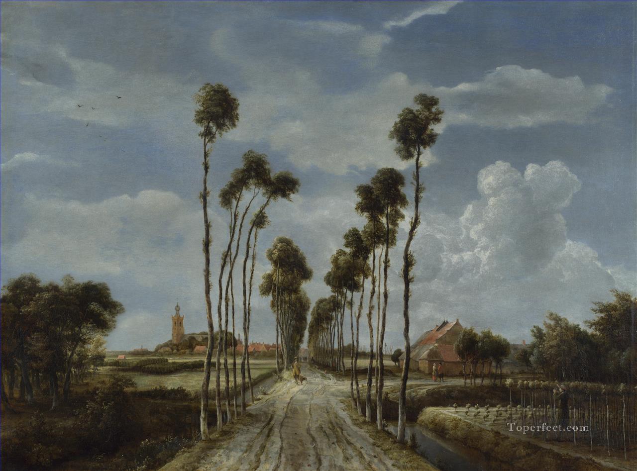 The Alley at Middelharnis Meindert Hobbema Oil Paintings